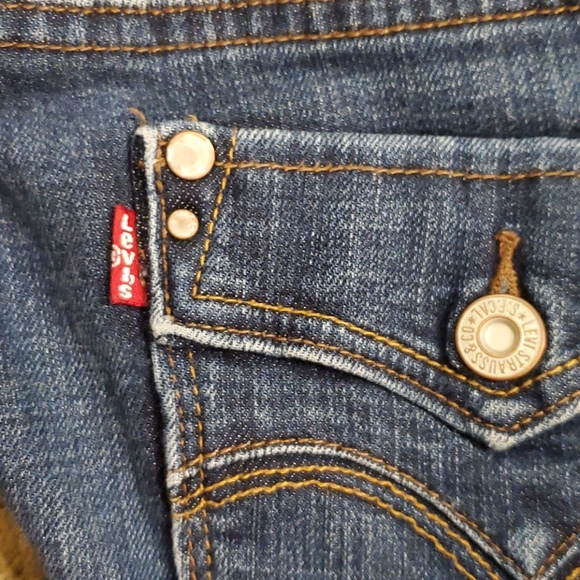 Womens Levi 505 Blue Jean 8L Straight Leg - Picture 8 of 9